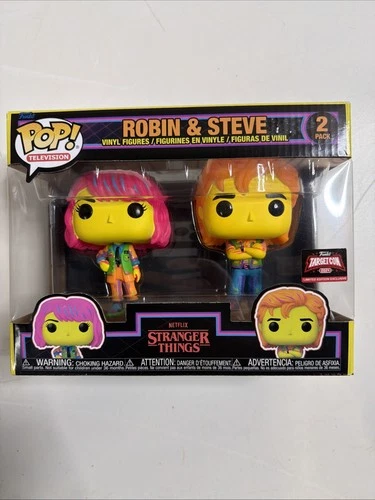NETFLIX 2023 STRANGER THINGS ROBIN & STEVE 2PK TARGET CON BLACK LIGHT EDITION