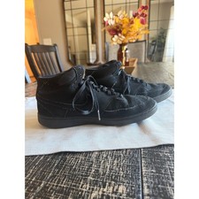 Nike Court Vision Mid Triple Black Sneakers CD5466-001 Mens 8.5