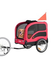 Dog Bike Trailer, Supports up to 100 lbs, Pet Cart Bicycle Carrier for Sma