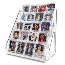 TrendTrust Trading Card Display Stand, Vertical Holder for Baseball Basketbal...