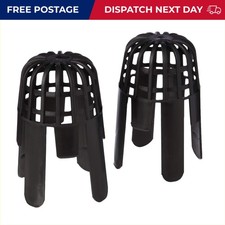2-Piece Gutter Balloon Outlet Guard, Black To Fit 68 mm Pipe - Pack of 2