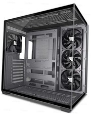 F300 2025 PC Case - Pre-Installed 4 No RGB Fan, ATX Mid-Tower Computer
