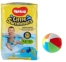 Small Swim Diapers Disposable Swim Pants, 15lb-34lb. , 12-Count  Beach Ball