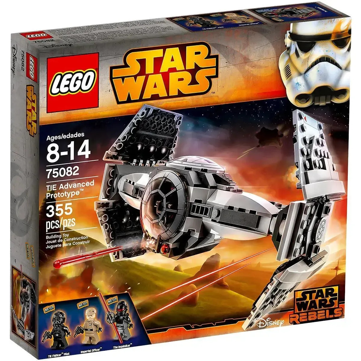 LEGO [Star Wars] - TIE Advanced Prototype Building Set - Rebels Series (75082)