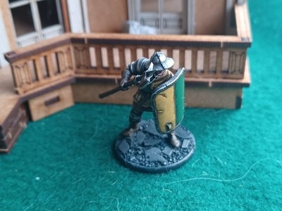 Fully Painted DnD NPC Guard with Halberd by Titan Forge Miniatures