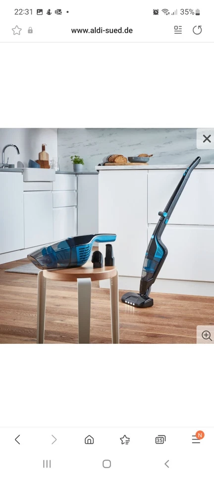 Akku Staubsauger 2-in-1 Handstaubsauger, Kabellos, Leicht - Bild 3 von 3