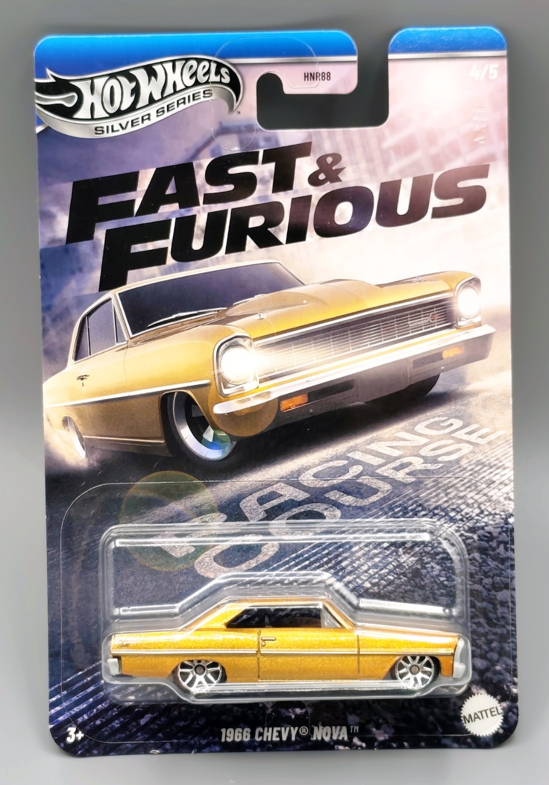 1:64 Mattel Hot Wheels Silver Series Fast & Furious 4/5 1966 Chevy Nova