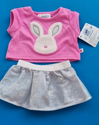 Build A Bear Hase Kaninchen Rock Set Neu mit Etikett Ostern 2025 Edition 