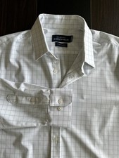 Mizzen Main Shirt Men's XL Standard Fit Leeward Blue Label Blue Check Button