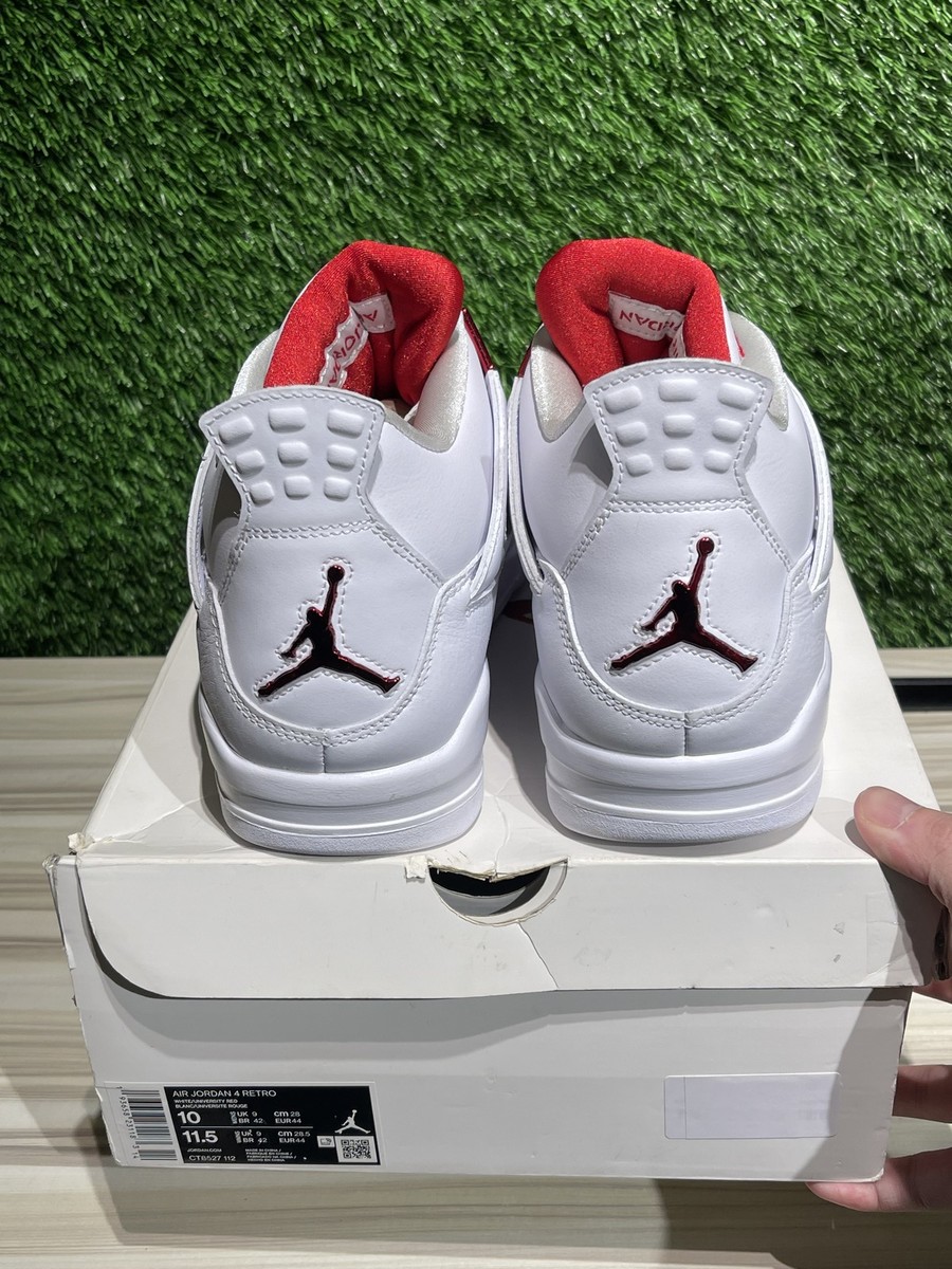 Size 10 - Air Jordan 4 Retro Red Metallic for sale online | eBay