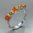 Jewellery Natural Citrine Ring 925 Sterling Silver Size 8 /R474096