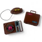 Vintage 1971 Busy Barbie Holdin’ Hands Accessories Phone Record Player Suitcase