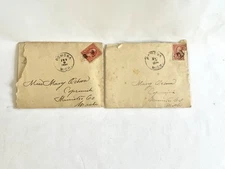 Two Vintage 1898 Pomona Ca Handwritten Letters 