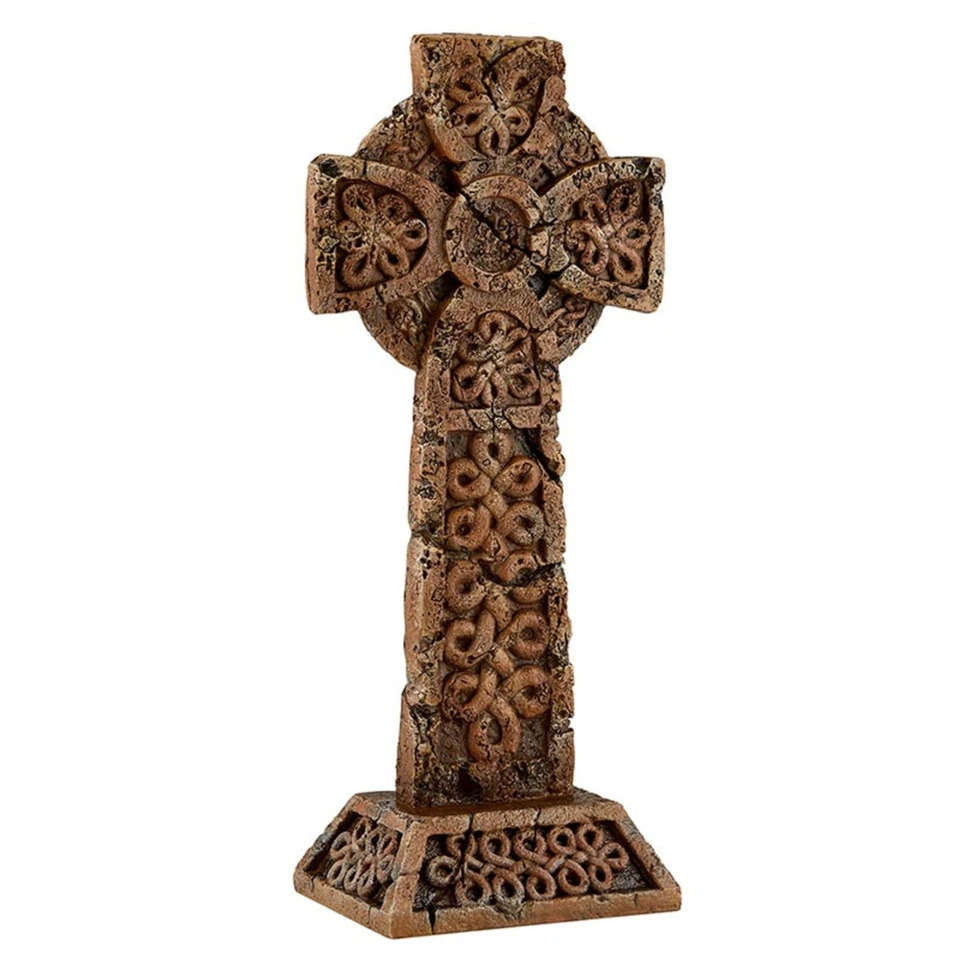Avalon Gallery Garden Décor - Standing Celtic Cross Stone-Resin Indoor/Outdoo... - Image 4 of 4