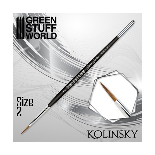 Painting Supply Silver Series Kolinsky Brush - #2 New