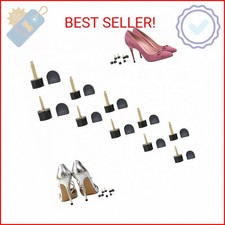 Heel Tips Replacement, 10 Pairs High Heel Repair Kit with U/Cap Style, 2.4mm 3
