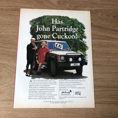 GUNS127 MAGAZINANZEIGE 12X9 JOHN PARTRIDGE LANDBESITZER SORTIMENT