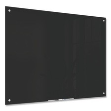U Brands Black Glass Dry Erase Board, 48" x 36" 171U00-01