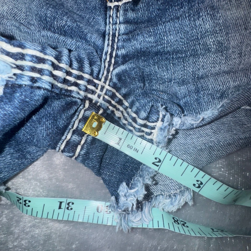 Pantalones Cortos de Denim Rock Revival Para Mujer 27 Octavia Pantalones Cortos Encaje Estrás Embellecidos Foto 4 de 4