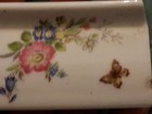 Vintage Indispensable Dispenser Germany Porcelain Toothpaste Butterfly + Flowers — photo 3