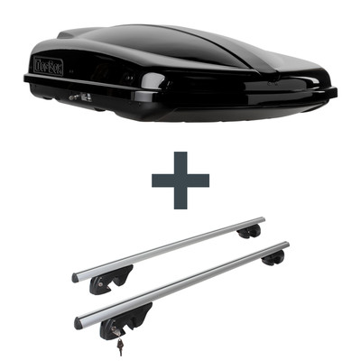 Dachbox Topbox TopBox 480 Duo + Dachträger für Ford Tourneo Courier Typ V769 NP