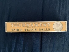 VINTAGE Box of Tournament Brand Table Tennis Balls / Ping Pong / with orig balls