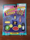 Tyco Kitchen Littles Barbie BARBEQUE BBQ LUNCH hamburger Steak Pie Corn barbecue
