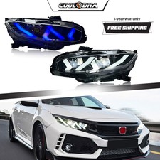 LED Headlights for 2016-2021 10th Gen Honda Civic Sedan,Coupe,Hatchback,Type R