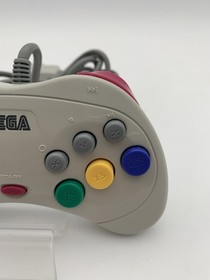 Sega Saturn White Console HST-3220 RETRO Japanese Version Tested 0707-204