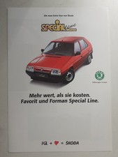 Skoda: Favorit / Forman Special Line (Brochure); 1993