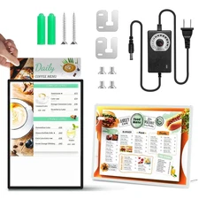 11x17 Tabletop LED Sign Holder Light Up Menu Board Backlit Poster Advertising...
