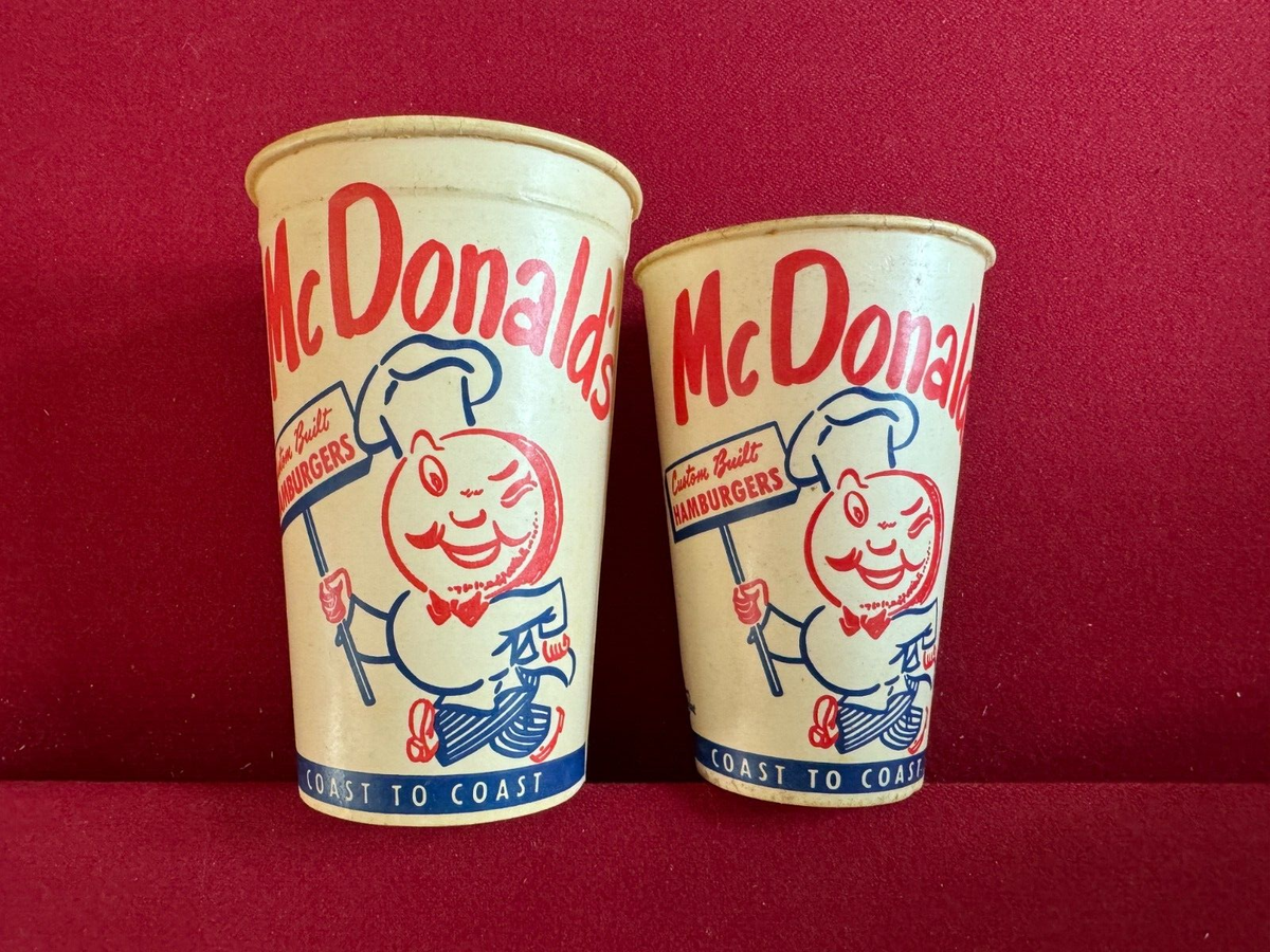 マクドナルド 紙コップ Sサイズ 1950年代 スピーディー 当時