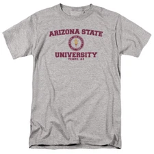 Arizona State Adult T-Shirt ASU Sun Devils Official Circle, Heather Grey S-5XL