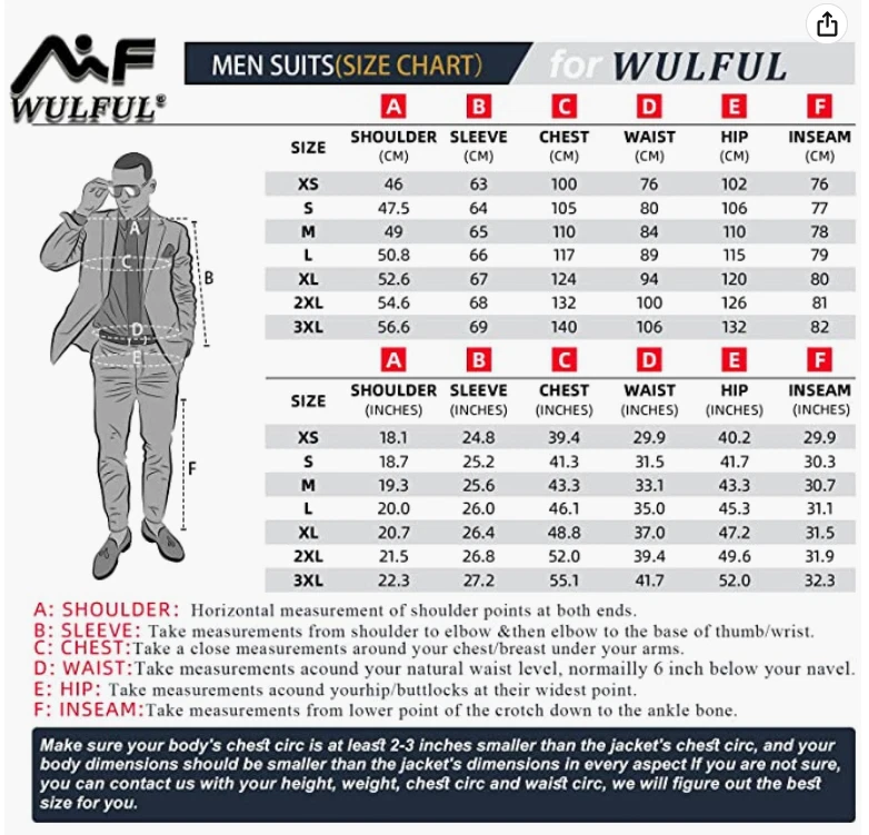 WULFUL Men's Slim Fit Blue Hemp Grey 2 Piece No Vest* S 38R 32W Peak Lapel 1B - Image 4 of 4