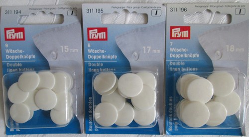 Wäsche - Doppelknöpfe, Wäscheknöpfe, für Bettwäsche, 15mm, 17mm, 18mm - Bild 1 von 4