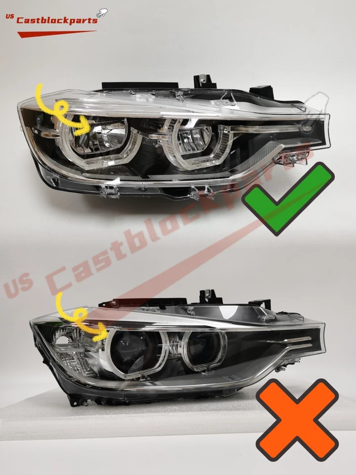 Faro LED SIN AFS RH Psge Side 2016-2019 BMW Serie 3 Serie 63117419630 OEM Foto 2 de 4