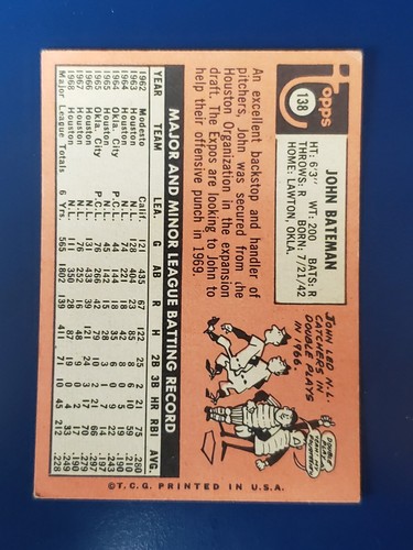 Tarjetas de béisbol Topps 1969 completa tu conjunto que elijas #1 - 160 grado bajo - Imagen 201 de 227