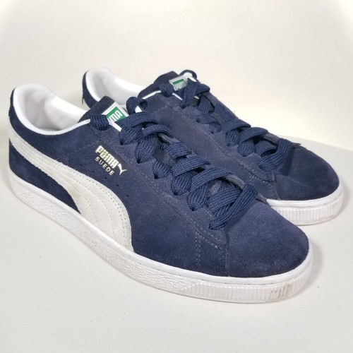 Puma daim classique XXI jeunesse femme 8 paon bleu marine gris blanc - Photo 1 sur 9