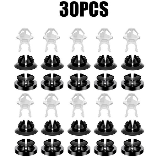 30-Piece Hood Prop Rod Holder Clips - Universal Car Hood Support Clips