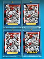 4ct.  2014 DONRUSS - THE ROOKIES - CARLOS CONTRERAS (RC'S) #64 = MINT!