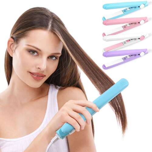Womens Professional Mini Hair Iron Hair Straightener Curler Hair Irons Portable - Picture 3 of 18