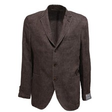 7185L giacca uomo marrone CANTARELLI lino giacche jackets coats men