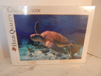 Clementoni 500 pc Jigsaw Puzzle High Quality Collection -Animals-Sea Turtle-NEW