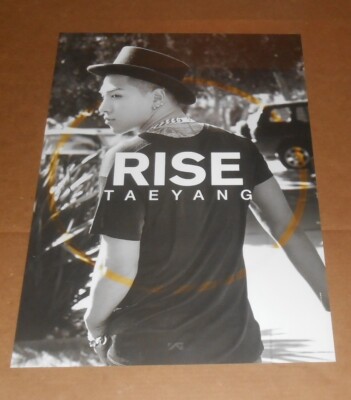 BigBang Rise Taeyang 2014 Poster Original Promo 23.5x16.5 K-Pop | eBay