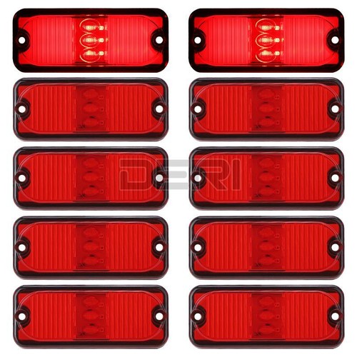 LED Side Marker Lights Clearance Lamp 4" Turn Signal Tail Trailer RV Truck Lorry - Picture 18 of 19