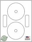 200 Neato Compatible Cd/Dvd Labels, Matte White Laser InkJet / 100 Sheets