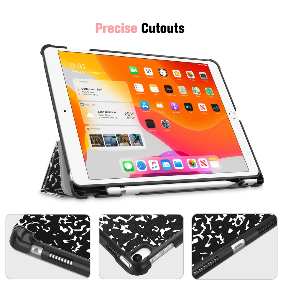 For iPad Air 3rd Gen 10.5" 2019 Case SlimShell with Built-in Apple Pencil Holder - Image 4 of 4