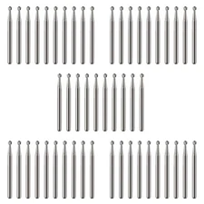 50pcs Dental Burs Carbide Round Tungsten Steel Bur High Speed Friction Grip FG3