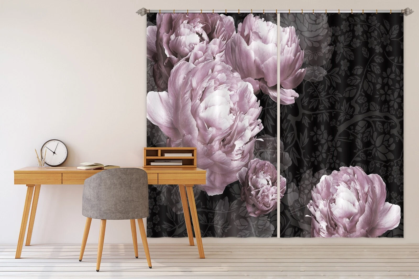 3D Pink Flower Petals B6446 Photo Curtain Window Blockout Fabric Amy 2024