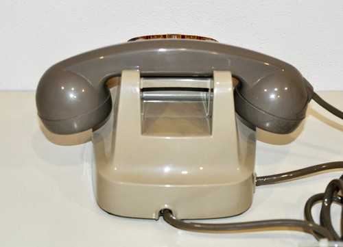 Telefono Fisso SIP a Disco da Tavolo Face colore Grigio Anni '70 VINTAGE 1324 - Foto 4 di 6